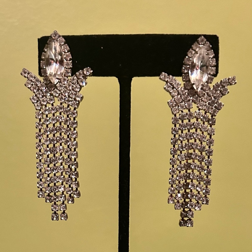 Statement Rhinestone Earrings